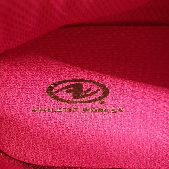 Athletic Works Women's Running Shoes Black and Pink Size 10 - Picture 4 of 7